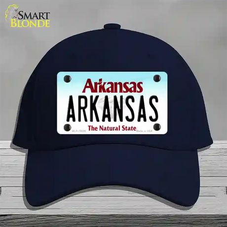 Arkansas Diamond Novelty License Plate Hat Cotton / Navy