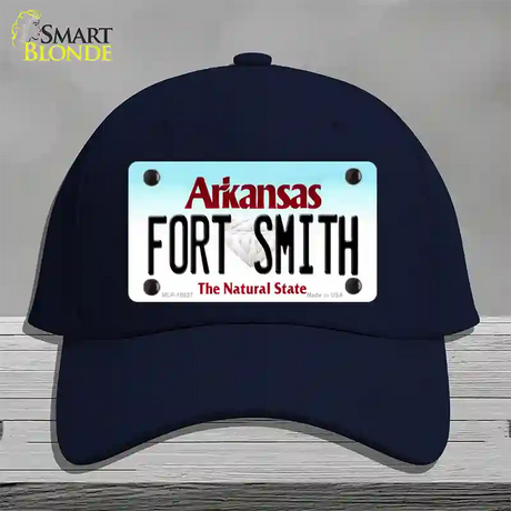 Fort Smith Arkansas Novelty License Plate Hat Cotton / Navy