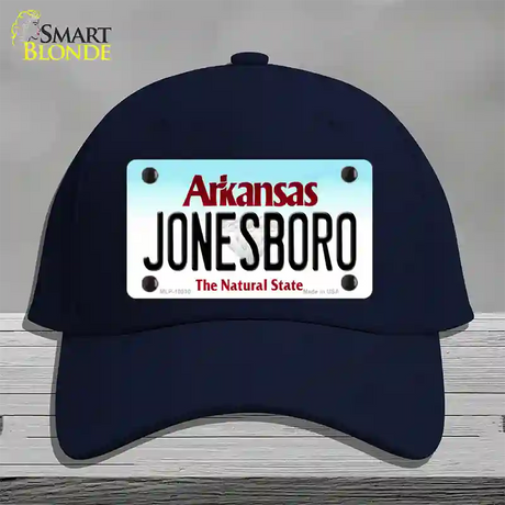 Jonesboro Arkansas Novelty License Plate Hat Cotton / Navy