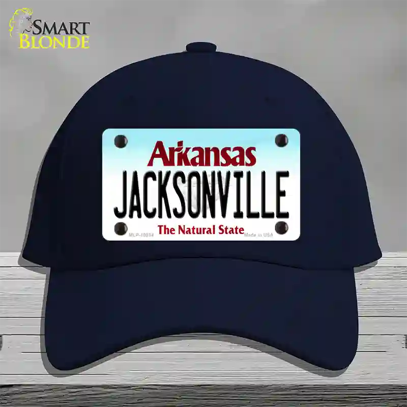 Jacksonville Arkansas Novelty License Plate Hat Cotton / Navy