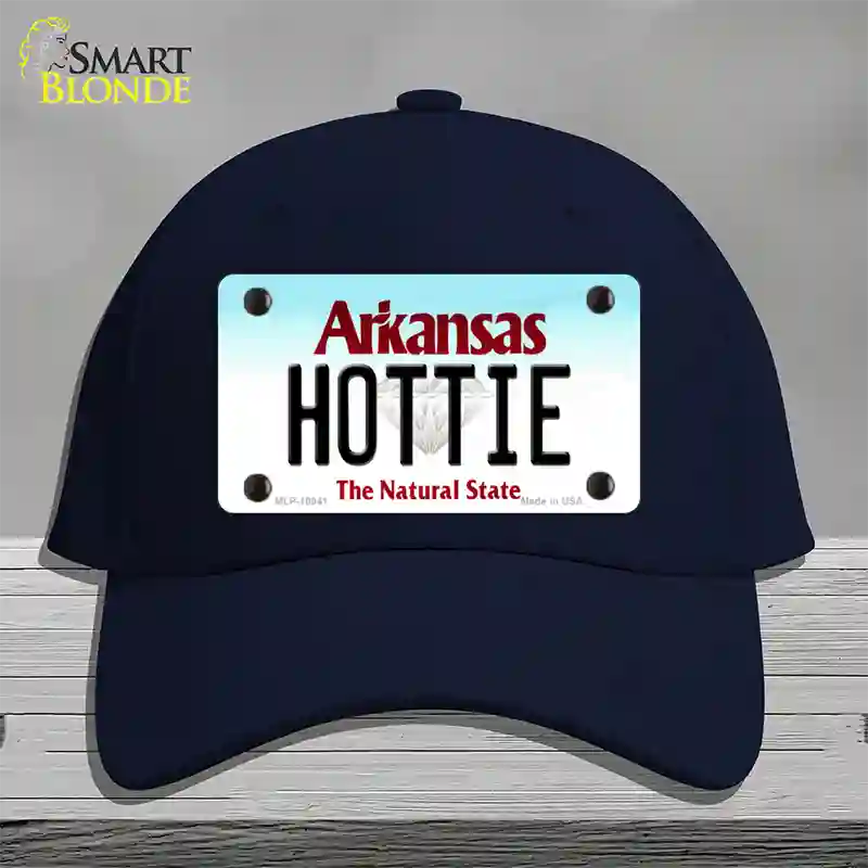 Hottie Arkansas Novelty License Plate Hat Cotton / Navy