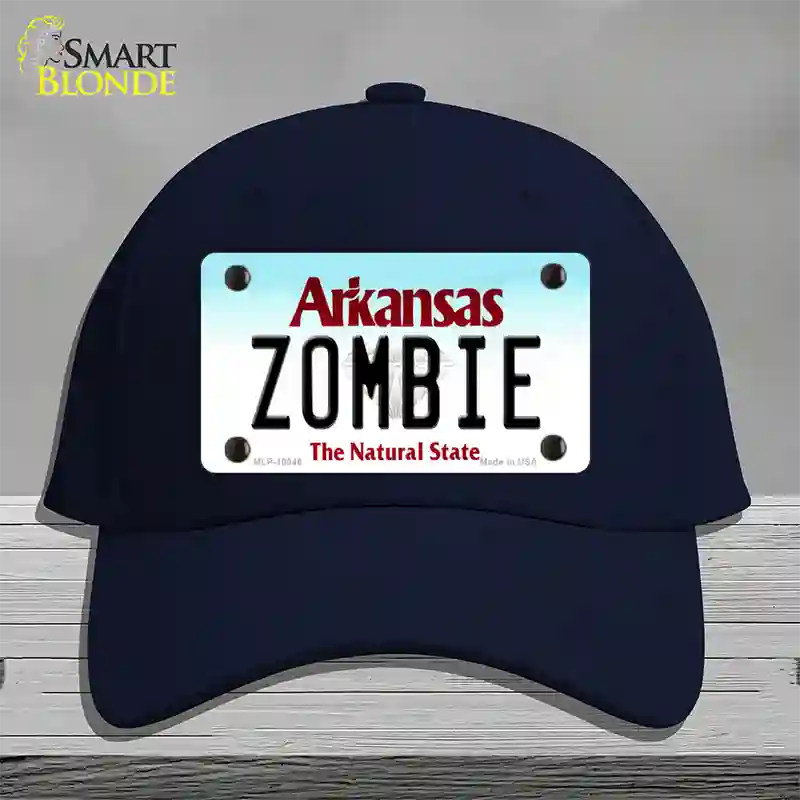 Zombie Arkansas Novelty License Plate Hat Cotton / Navy