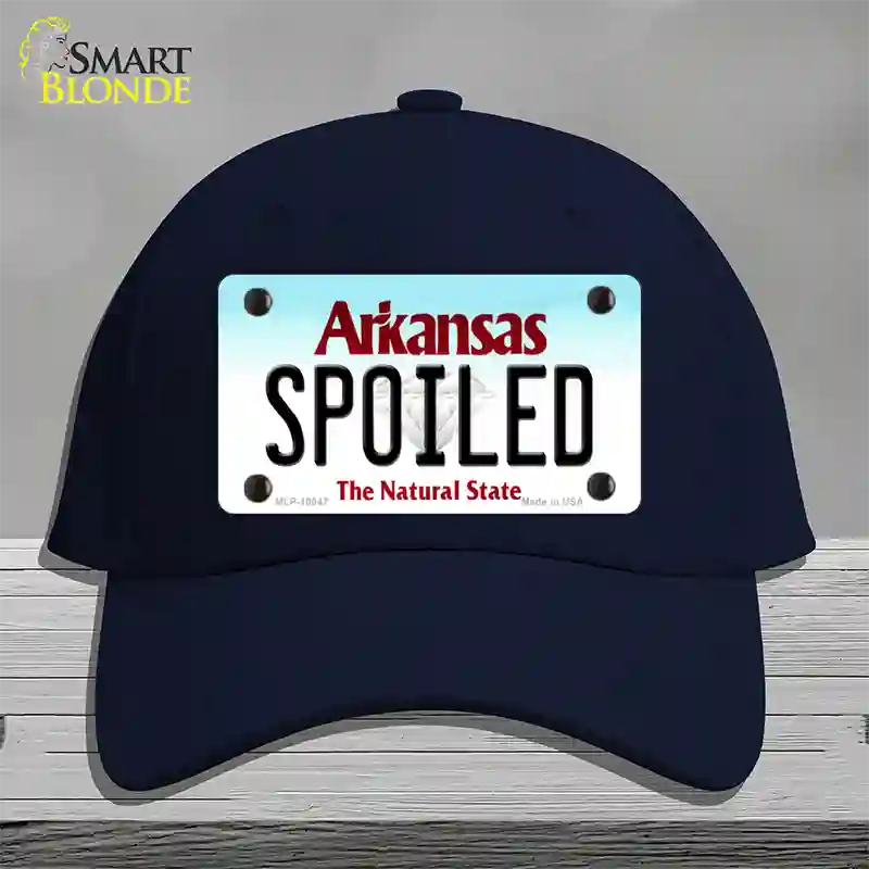 Spoiled Arkansas Novelty License Plate Hat Cotton / Navy