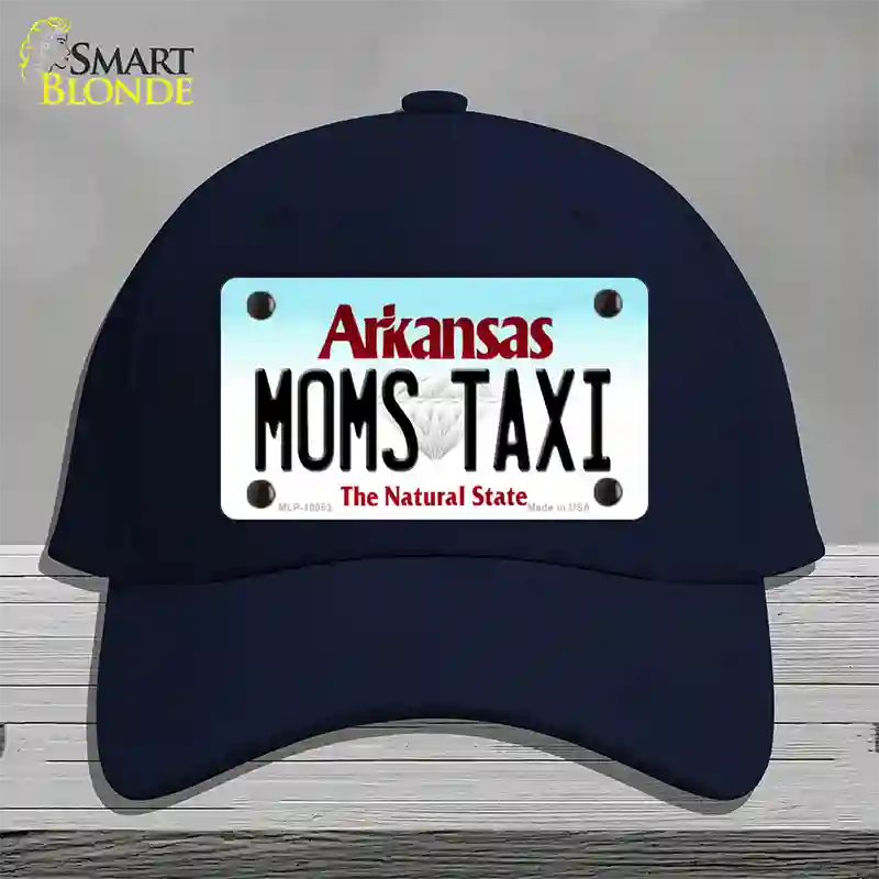 Moms Taxi Arkansas Novelty License Plate Hat Cotton / Navy