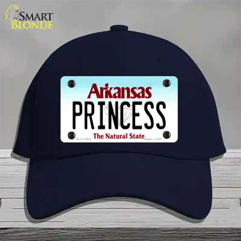 Princess Arkansas Novelty License Plate Hat Cotton / Navy