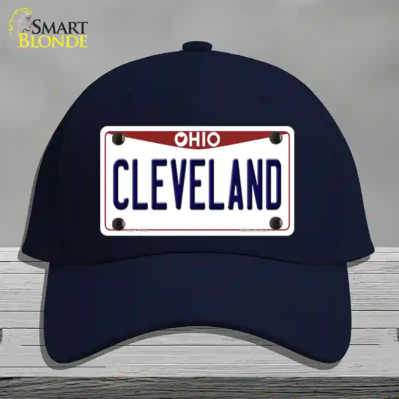 Cleveland Ohio Novelty License Plate Hat Cotton / Navy