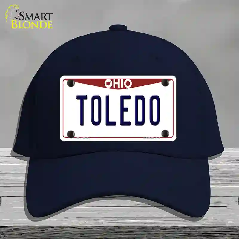 Toledo Ohio Novelty License Plate Hat Cotton / Navy