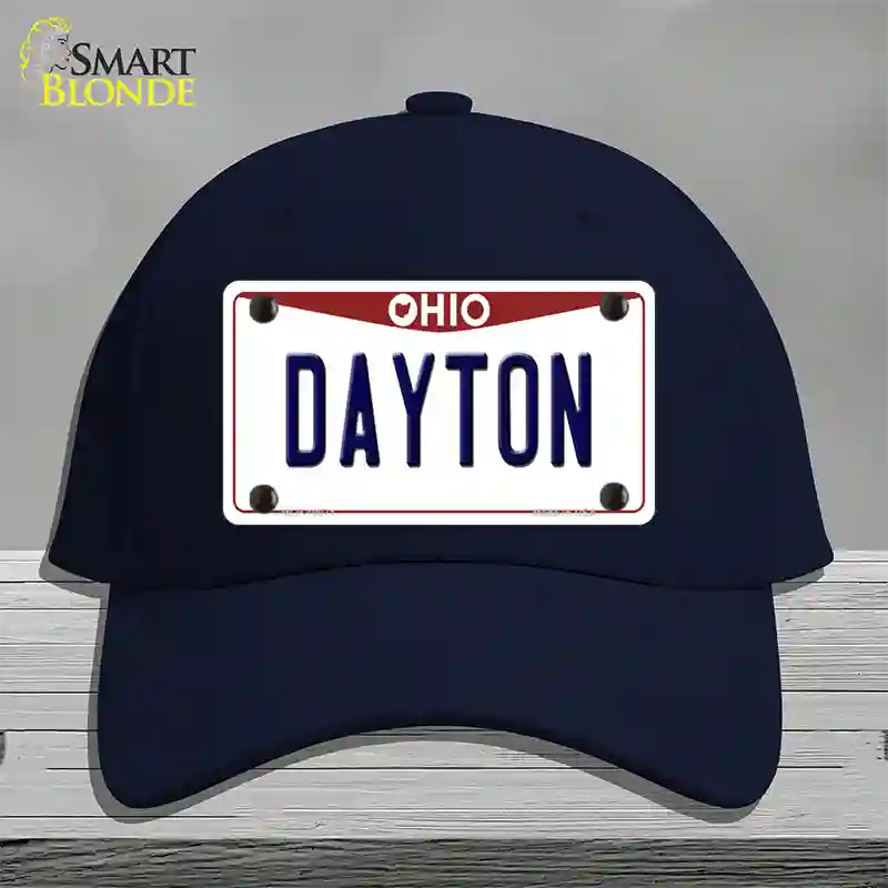 Dayton Ohio Novelty License Plate Hat Cotton / Navy