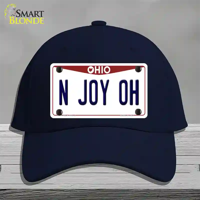 N Joy OH Ohio Novelty License Plate Hat Cotton / Navy