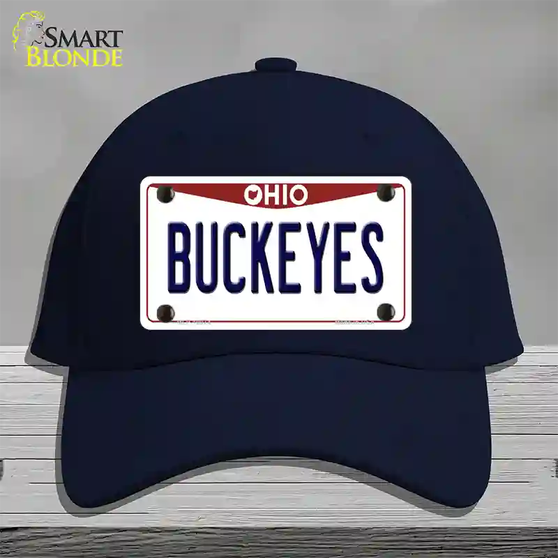 Buckeyes Ohio Novelty License Plate Hat Cotton / Navy