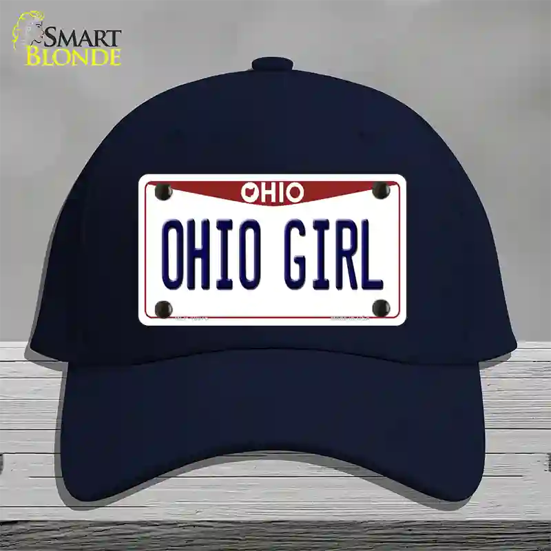 Ohio Girl Ohio Novelty License Plate Hat Cotton / Navy