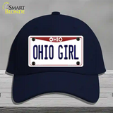 Ohio Girl Ohio Novelty License Plate Hat Cotton / Navy