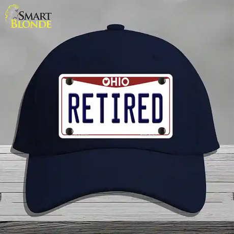 Retired Ohio Novelty License Plate Hat Cotton / Navy