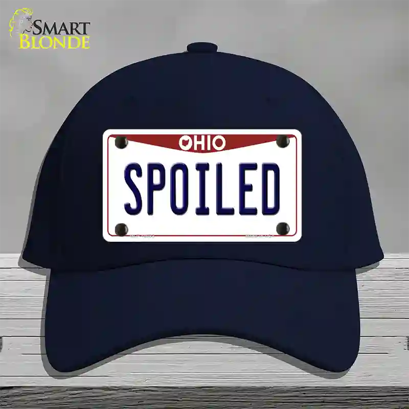 Spoiled Ohio Novelty License Plate Hat Cotton / Navy