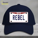 Rebel Ohio Novelty License Plate Hat Cotton / Navy