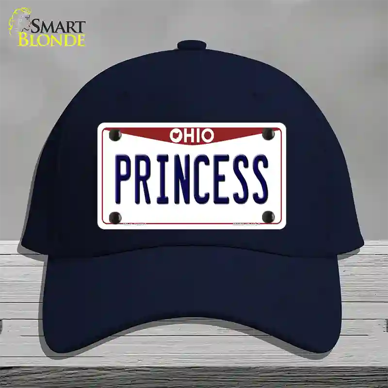 Princess Ohio Novelty License Plate Hat Cotton / Navy