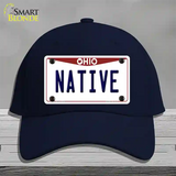 Native Ohio Novelty License Plate Hat Cotton / Navy