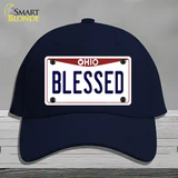 Blessed Ohio Novelty License Plate Hat Cotton / Navy