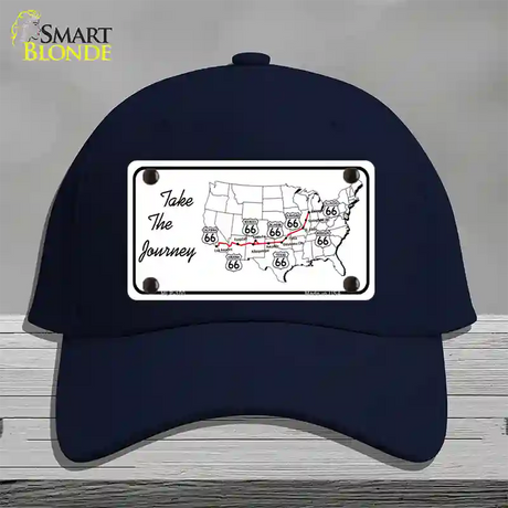 Take The Journey Novelty License Plate Hat Cotton / Navy