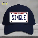 Single Ohio Novelty License Plate Hat Cotton / Navy