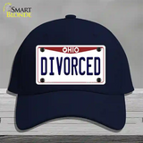 Divorced Ohio Novelty License Plate Hat Cotton / Navy