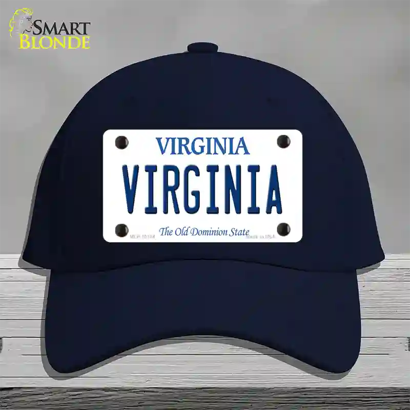 Virginia Old Dominion Novelty License Plate Hat Cotton / Navy