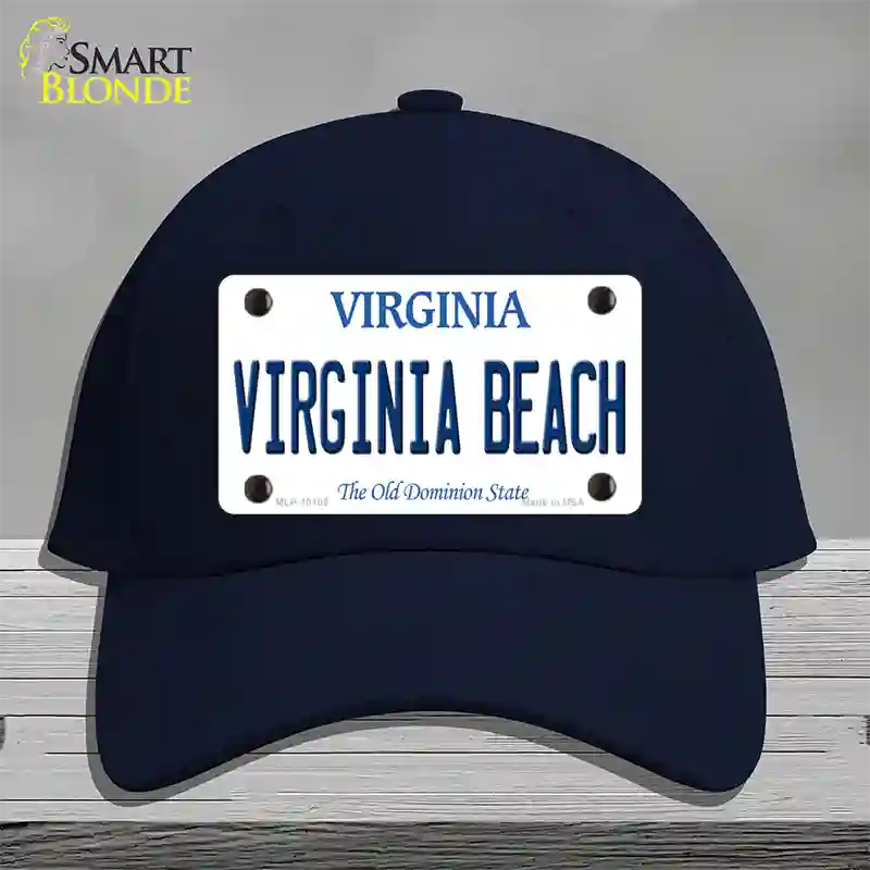 Virginia Beach Virginia Novelty License Plate Hat Cotton / Navy