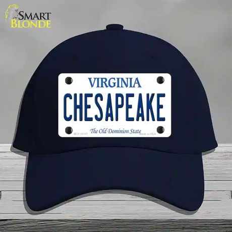 Chesapeake Virginia Novelty License Plate Hat Cotton / Navy