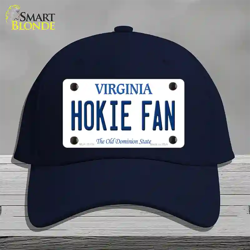 Hokie Fan Virginia Novelty License Plate Hat Cotton / Navy