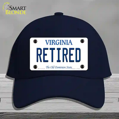 Retired Virginia Novelty License Plate Hat Cotton / Navy