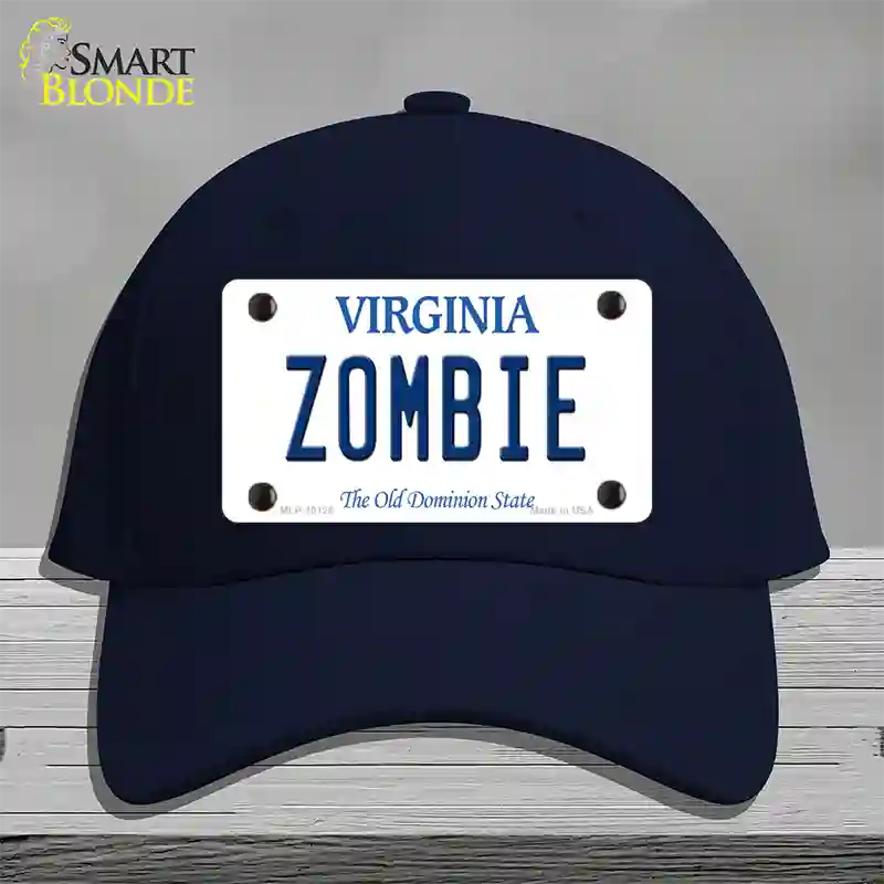 Zombie Virginia Novelty License Plate Hat Cotton / Navy