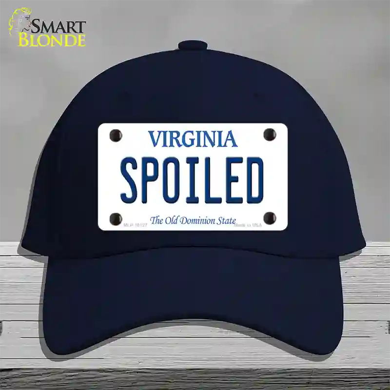 Spoiled Virginia Novelty License Plate Hat Cotton / Navy