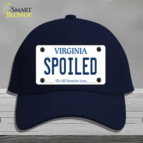 Spoiled Virginia Novelty License Plate Hat Cotton / Navy