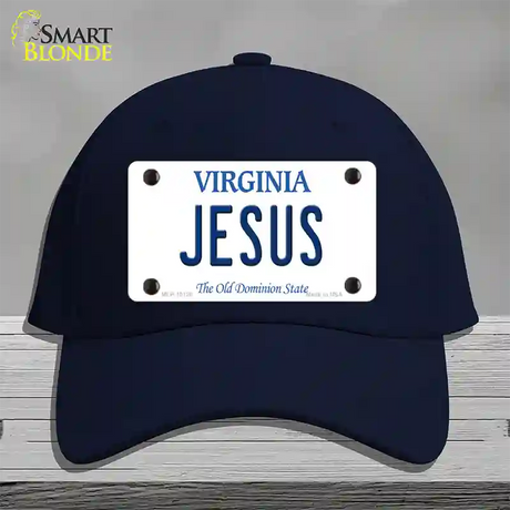 Jesus Virginia Novelty License Plate Hat Cotton / Navy