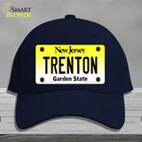 Trenton New Jersey Novelty License Plate Hat Cotton / Navy