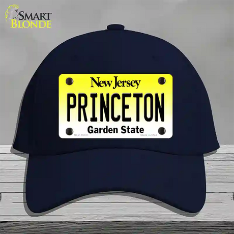 Princeton New Jersey Novelty License Plate Hat Cotton / Navy