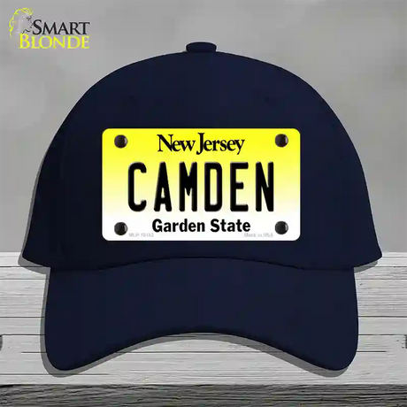 Camden New Jersey Novelty License Plate Hat Cotton / Navy