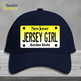 Jersey Girl New Jersey Novelty License Plate Hat Cotton / Navy