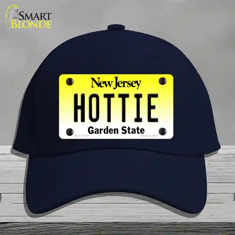 Hottie New Jersey Novelty License Plate Hat Cotton / Navy