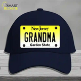 Grandma New Jersey Novelty License Plate Hat Cotton / Navy