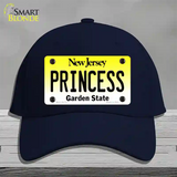 Princess New Jersey Novelty License Plate Hat Cotton / Navy