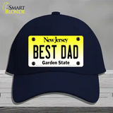 Best Dad New Jersey Novelty License Plate Hat Cotton / Navy