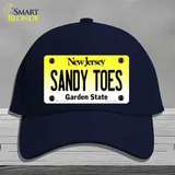 Sandy Toes New Jersey Novelty License Plate Hat Cotton / Navy