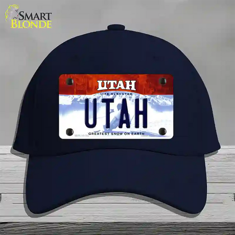 Utah Life Elevated Novelty License Plate Hat Cotton / Navy