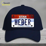 Heber Utah Novelty License Plate Hat Cotton / Navy