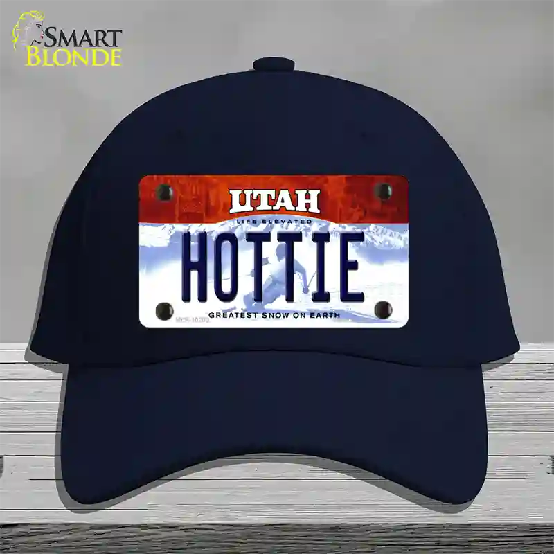 Hottie Utah Novelty License Plate Hat Cotton / Navy