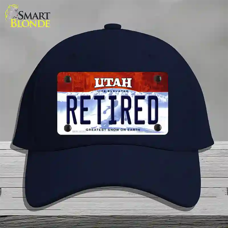 Retired Utah Novelty License Plate Hat Cotton / Navy