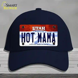 Hot Mama Utah Novelty License Plate Hat Cotton / Navy