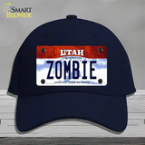 Zombie Utah Novelty License Plate Hat Cotton / Navy