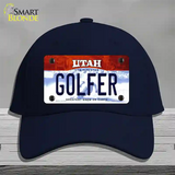 Golfer Utah Novelty License Plate Hat Cotton / Navy